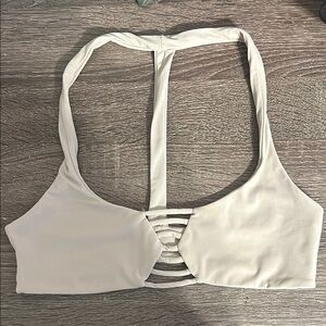 Boys + Arrows Cream Bikini Top